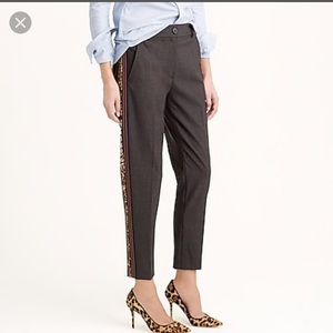 J. Crew ludlow pant with Sequins tuxedo strips sz0